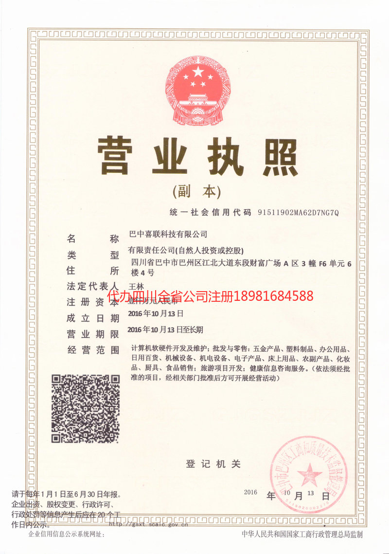 垫江垫江喜联科技有限公司